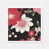 Modern Colorful Sakura Flower Japan Birthday party Serviette (Vorderseite)