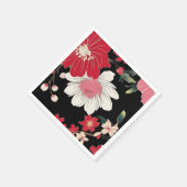 Modern Colorful Sakura Flower Japan Birthday party Serviette (Ecke)