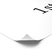 Modern Colorful Sweet Bunny Birthday Welcome Poste Poster (Ecke)