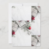 Modern 'Come Hang Out' Weihnachtsfeiertag Party Einladung (Rückseite)