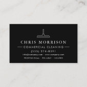 Modern Commercial Cleaning QR Code Visitenkarte (Vorderseite)