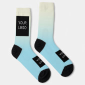 Modern Company Beruflich Business Logo Ombre Socken (Rechts)