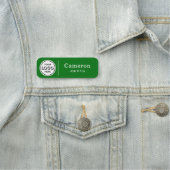 Modern Company Logo Grüne Mitarbeiter Namensschild (Beispiel)