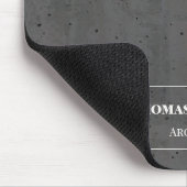 Modern Concrete White and Dark Gray Mousepad (Ecke)
