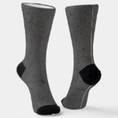 Modern Concrete White and Dark Gray Socken (Gewinkelt)