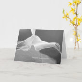 modern Condolence Card one Calla Karte (Gelbe Blume)