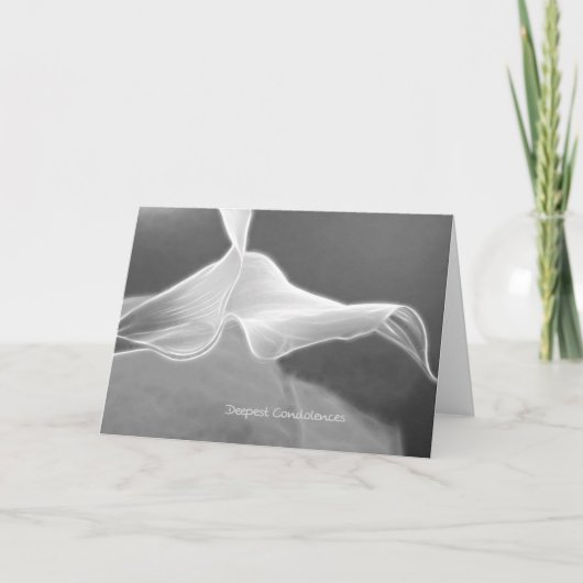 modern Condolence Card one Calla Karte (Vorderseite)