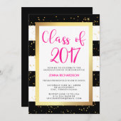 Modern Confetti | Gruppe 2017 Einladung (Vorne/Hinten)