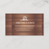 Modern Construction Handyman Carpenter Tools Wood  Visitenkarte (Vorderseite)
