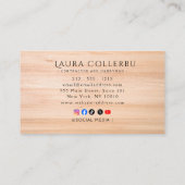 Modern Construction Handyman Carpenter Visitenkarte (Rückseite)