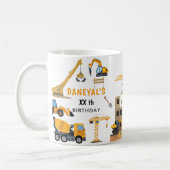 Modern Construction Simple Kid's Birthday Kaffeetasse (Links)