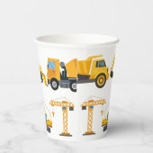 Modern Construction Simple Kid's Birthday Pappbecher (Rechts)