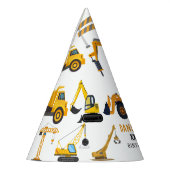 Modern Construction Simple Kid's Birthday Partyhütchen (Links)