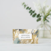 Modern Contemporary Abstract Consultant Visitenkarte (Stehend Vorderseite)