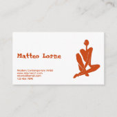 Modern Contemporary Artist Visitenkarte (Vorderseite)