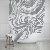 Modern Contemporary Bold Large Scale Abstract  Duschvorhang