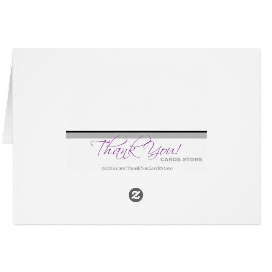 Modern Contemporary Green Danke Card (Rückseite Horizontal)