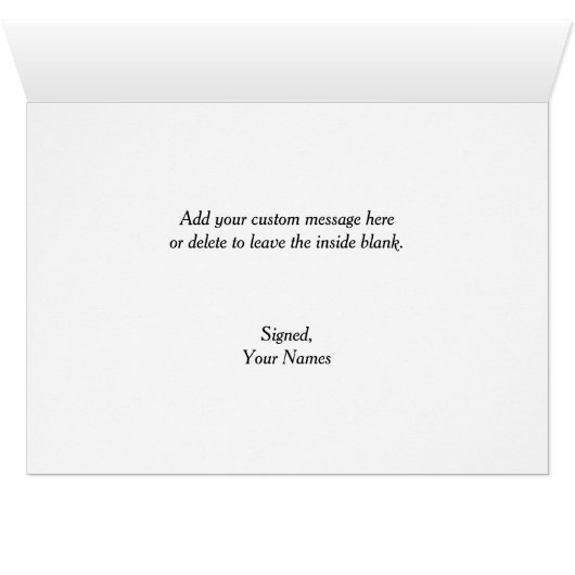 Modern Contemporary Green Danke Card (Innenansicht Horizontal (Unten))