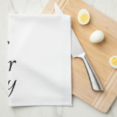 Modern Cook Gather genießen Skript Geschirrtuch (Viertel Falte)