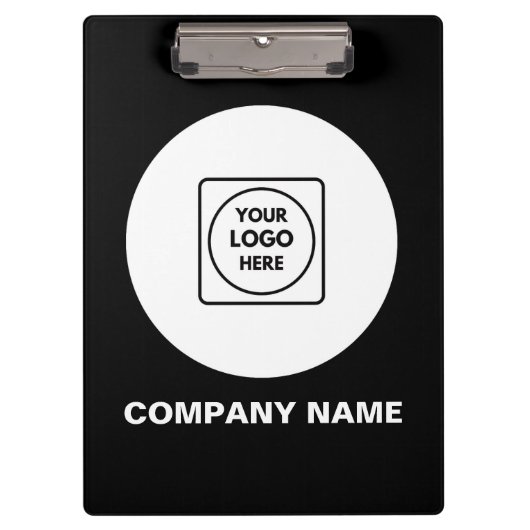 Modern Cool Corporate Logo clipboard Klemmbrett (Vorderseite)