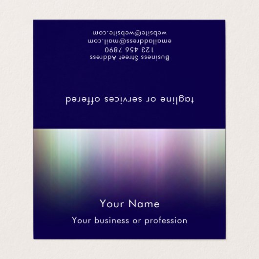 Modern Cool Custom QR Code Technology Professional Visitenkarten (Außenseite Aufgefaltet)