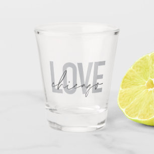 Modern, cool, einfach, minimal, Design Liebe Chica Schnapsglas