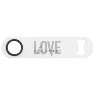 Modern, cool, einfach, minimal, Design Liebe Chica Speed Flaschenöffner