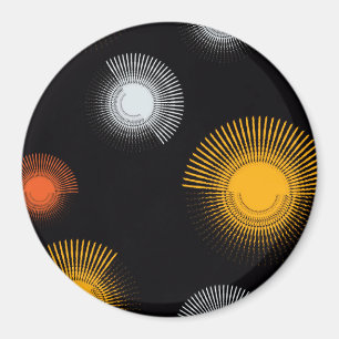 Modern, Cool, einzigartig, trendy, urbane Pinselst Magnet
