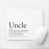 Modern Cool Fun Best Ever Uncle Funcle Definition Mousepad (Mit Mouse)