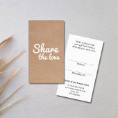 Modern Cool Printed Kraft Bold Salon Empfehlungskarte