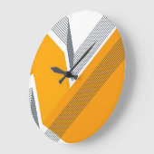 Modern, cool, trendy, urban, simple geometric art große wanduhr (Winkel)
