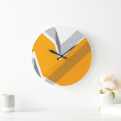 Modern, cool, trendy, urban, simple geometric art große wanduhr (Zuhause)