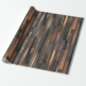 Modern Copper Bronze Shine Abstract Pattern Geschenkpapier (Ungerollt)