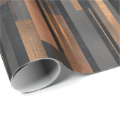 Modern Copper Bronze Shine Abstract Pattern Geschenkpapier (Rolleneckpunkt)