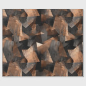 Modern Copper Bronze Shine Abstract Pattern Geschenkpapier (Flach)