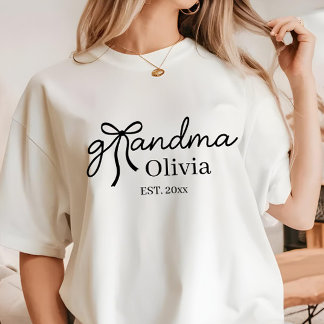Modern Coquette Bow Grandma T-Shirt