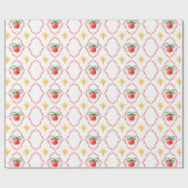 Modern Coquette Christmas Bauble Star Pattern Geschenkpapier (Flach)