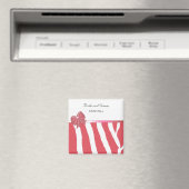 Modern Coral Save the Date Magnet (In Situ (Geschirrspüler))