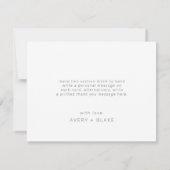 Modern Coral und Aquamarine Grenze Danke Karte (Rückseite)