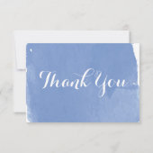 Modern, Cornflower Blue Vielen Dank Karten (Rückseite)