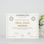 Modern Corporate Certificate of Achievement with L (Stehend Vorderseite)