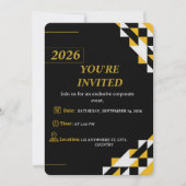 Modern Corporate Event Invitation Editable  Einladung (Vorderseite)