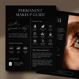 Modern Cosmetic Permanent Makeup Aftercare Guide Flyer