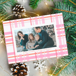 Modern Cotten Candy Weihnachten Kariertes Multi-Fo