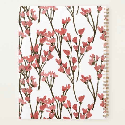 Modern Country Floral  Planer (Rückseite)