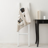 Modern Couple First Anniversary Foto Collage Sherpadecke (Beispiel)