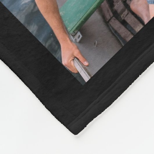 Modern Couple Liebe Zitat 19 FotoCollage Fleecedecke (Ecke)