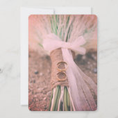 Modern Couple Line Art Wedding Invitation | Rustic Einladung (Rückseite)