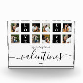 Modern Couples Custom Foto Collage Valentinstag (Vorderseite)
