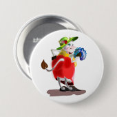 Modern Cow Button - Ihre Farben - Text (Vorne & Hinten)